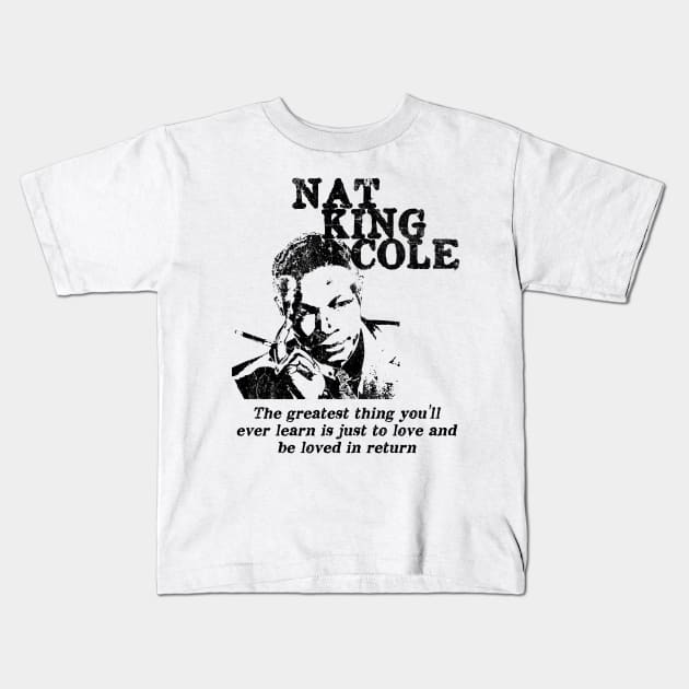 Nat King Cole Love Kids T-Shirt by StarTrooper3000